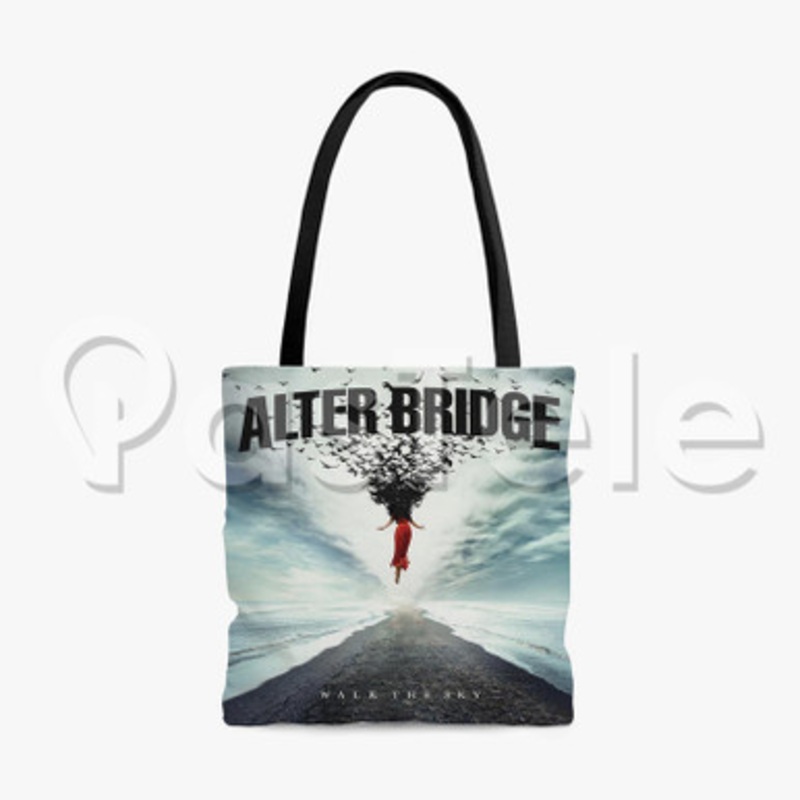 Alter Bridge Walk The Sky Custom Personalized Tote Polyester Cotton Bags Unisex