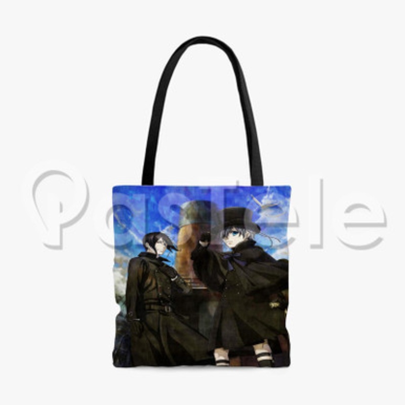Black Butler Book of the Atlantic 3 Custom Personalized Tote Bag Polyester Cotton Bags Unisex