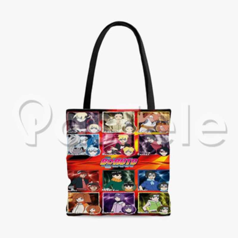 Boruto Naruto Next Generations 2 Custom Personalized Tote Polyester Cotton Bags Unisex