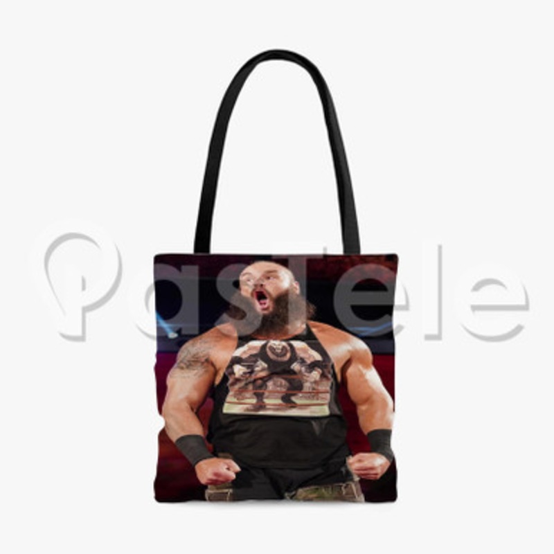 Braun Strowman Custom Personalized Tote Polyester Cotton Bags Unisex