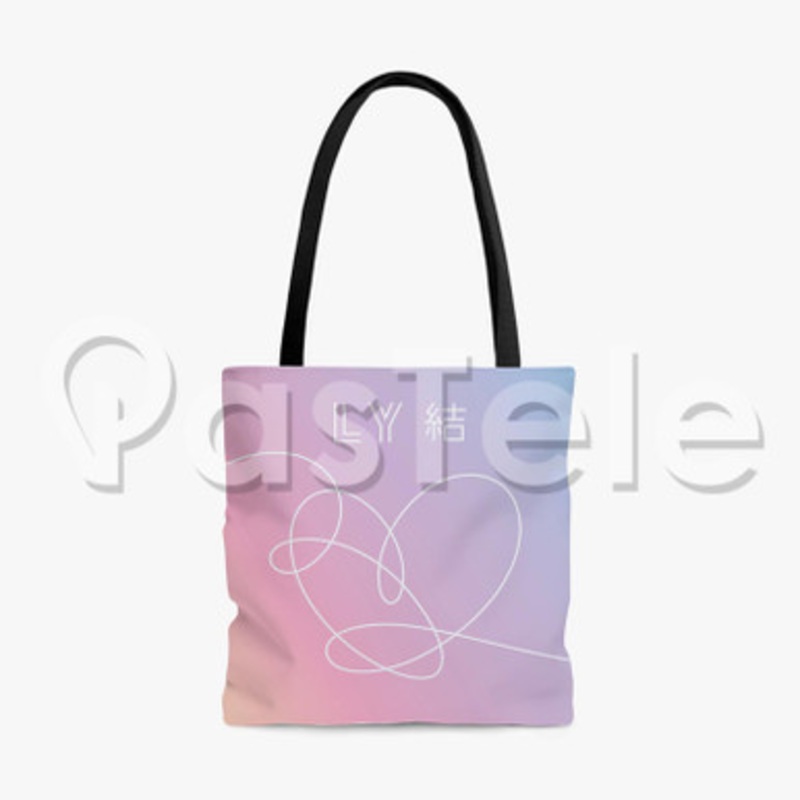 BTS LOVE YOURSELF ANSWER Custom Personalized Tote Polyester Cotton Bags Unisex