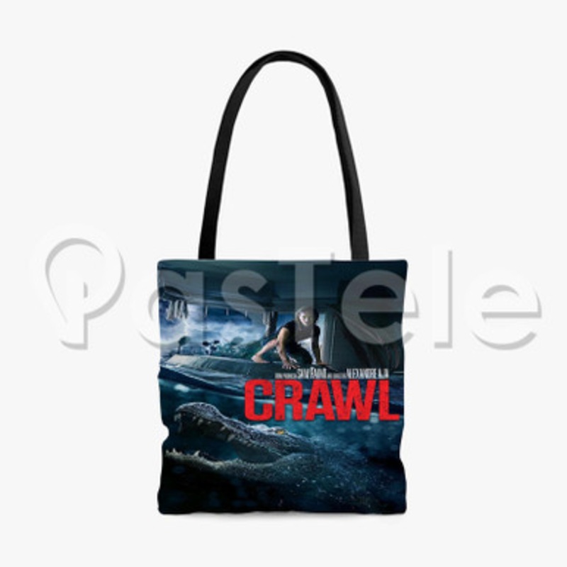 Crawl Custom Personalized Tote Polyester Cotton Bags Unisex