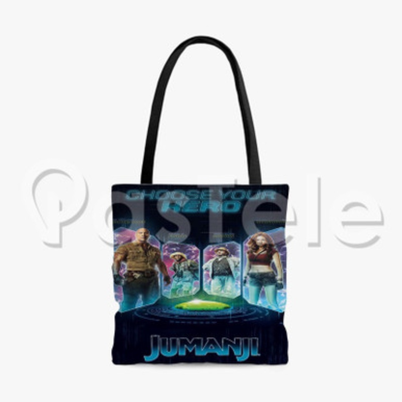 Jumanji 3 Custom Personalized Tote Polyester Cotton Bags Unisex