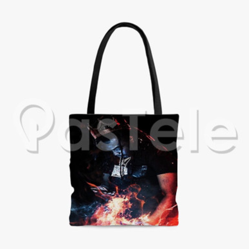 Young Scooter Custom Personalized Tote Bag Polyester Cotton Bags Unisex
