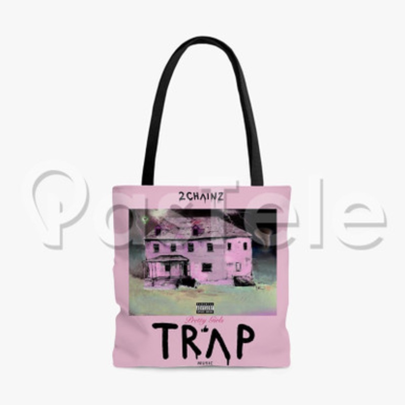 2 Chainz Pretty Girls Like Trap Custom Personalized Tote Bag Polyester Cotton Bags Unisex