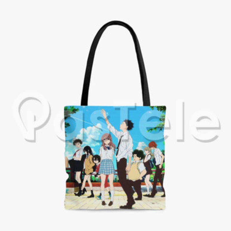 A Silent Voice Custom Personalized Tote Bag Polyester Cotton Bags Unisex