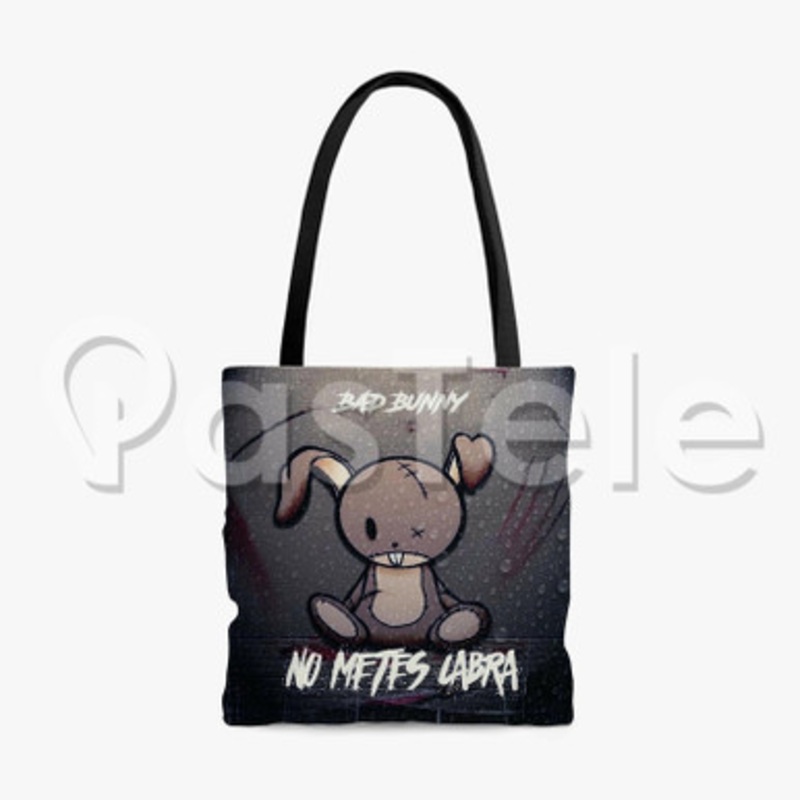 Bad Bunny Tu No Metes Cabra Custom Personalized Tote Bag Polyester Cotton Bags Unisex