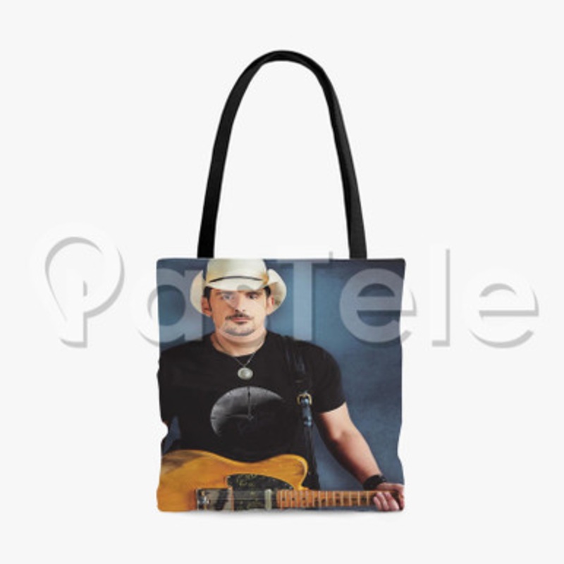 Brad Paisley Custom Personalized Tote Bag Polyester Cotton Bags Unisex