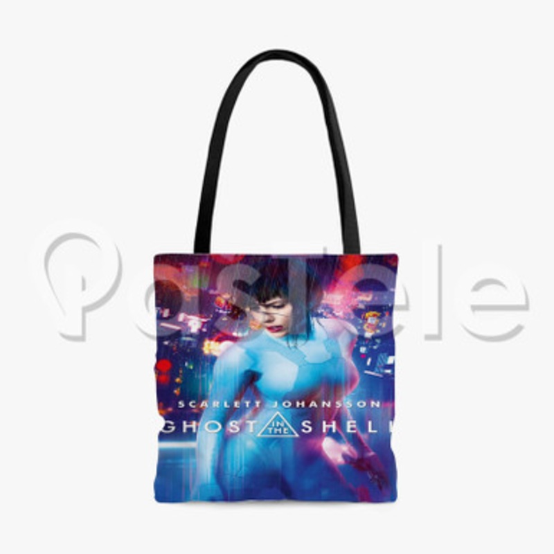 Ghost in the Shell Custom Personalized Tote Bag Polyester Cotton Bags Unisex