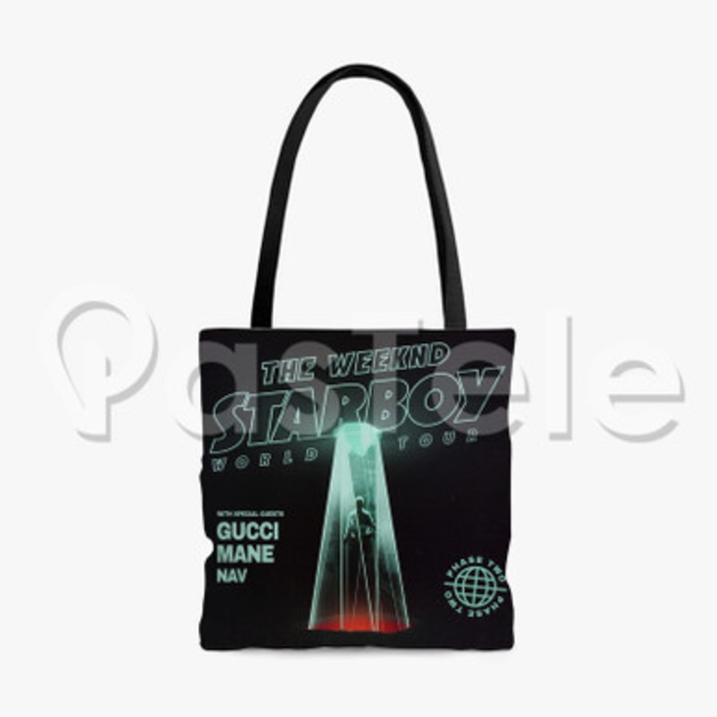 The Weeknd Starboy Legend of the Fall 2017 World Tour Custom Personalized Tote Bag Polyester Cotton Bags Unisex