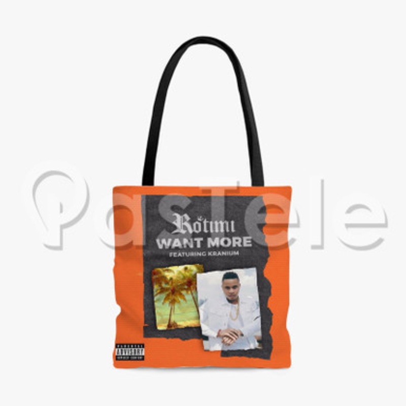 Want More Rotimi Feat Kranium Custom Personalized Tote Bag Polyester Cotton Bags Unisex