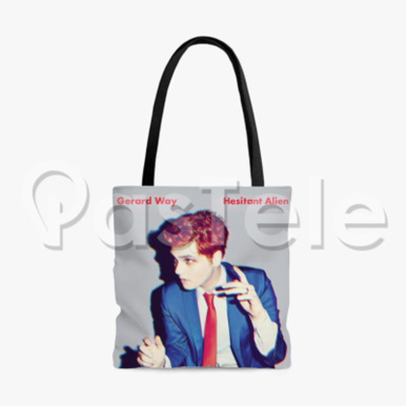 Gerard Way Hesitant Alien Custom Personalized Tote Bag Polyester Cotton Bags