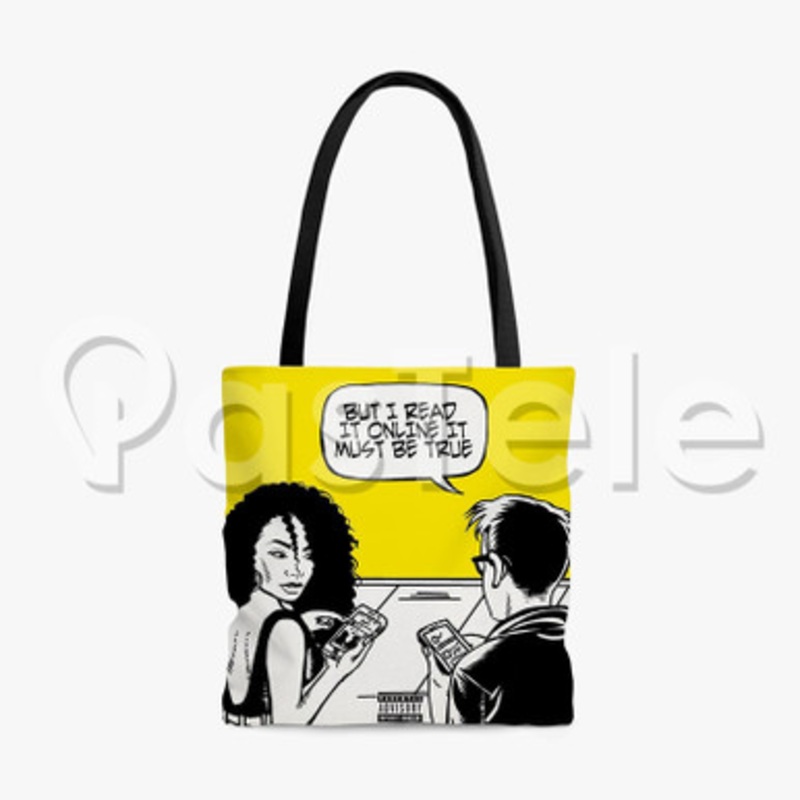 Big Sean Bounce Back Custom Personalized Tote Bag Polyester Cotton Bags