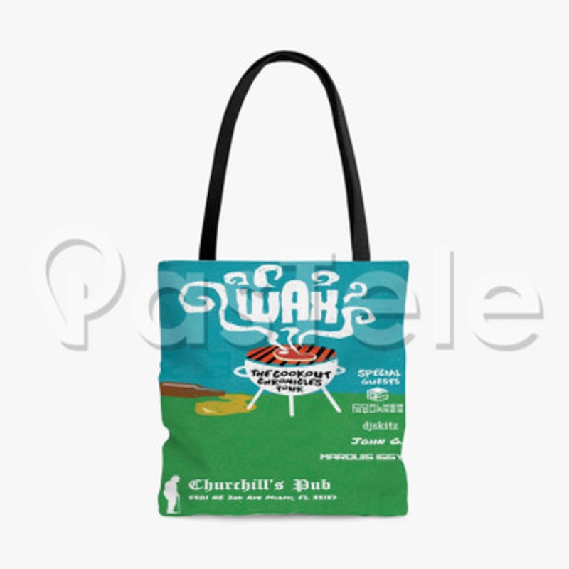 Wax and The Palmer Squares Custom Personalized Tote Bag Polyester Cotton Bags