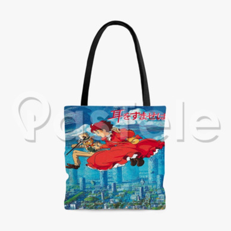 Whisper of the Heart Custom Personalized Tote Bag Polyester Cotton Bags