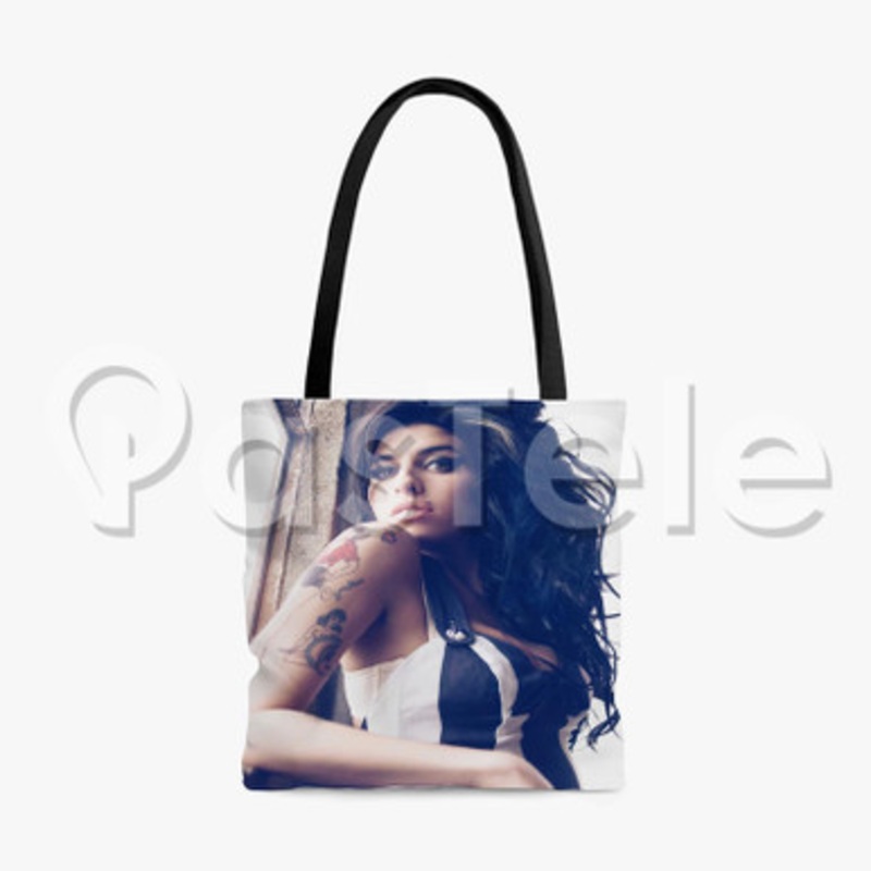 Amy Winehouse Custom Personalized Tote Bag Polyester Cotton Bags