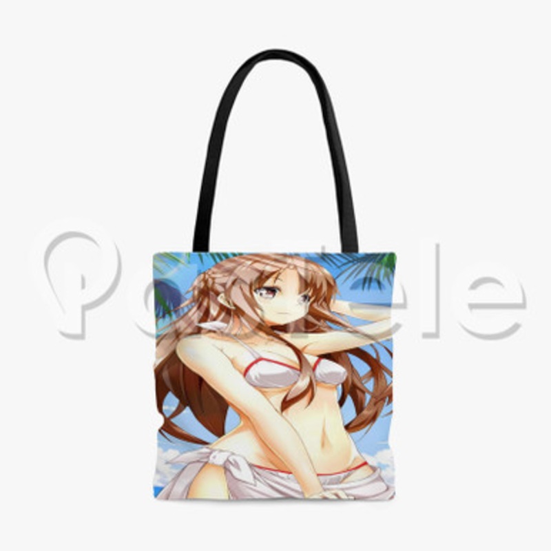 Asuna Sword Art Online Custom Personalized Tote Bag Polyester Cotton Bags