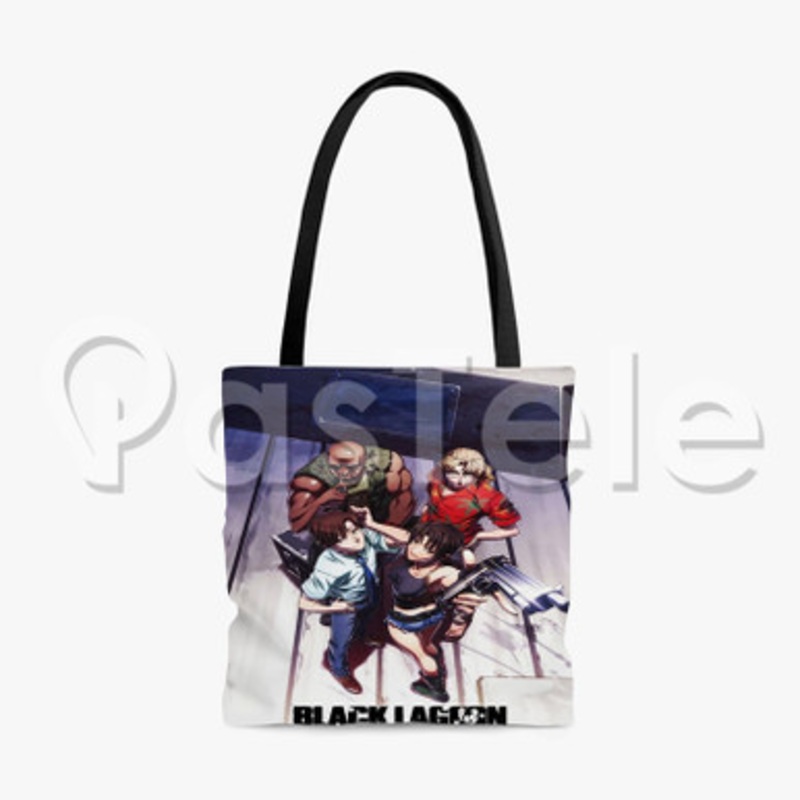 Black Lagoon Anime Custom Personalized Tote Bag Polyester Cotton Bags