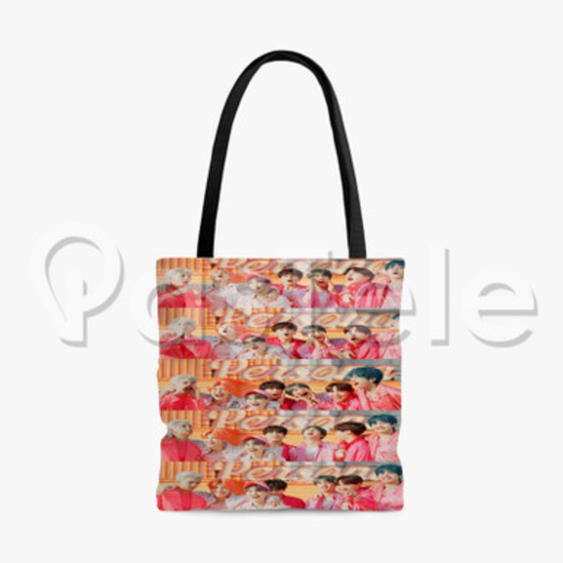 BTS Boy With Luv Custom Personalized Tote Bag Polyester Cotton Bags