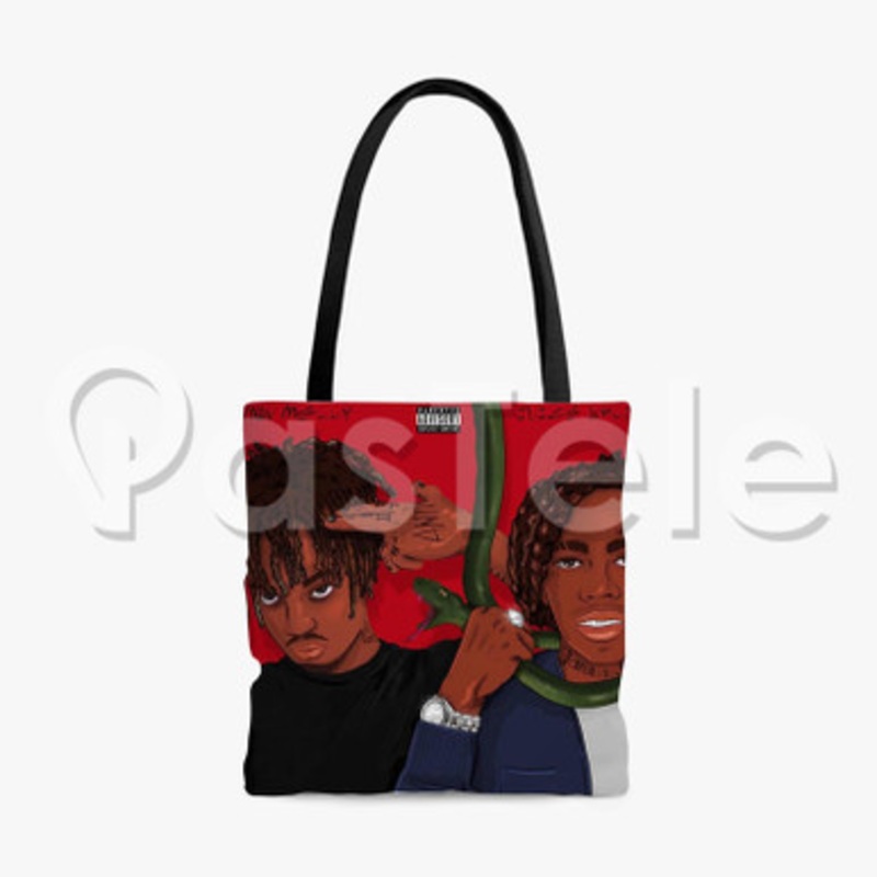 YNW Melly ft Juice WRLD Suicidal Custom Personalized Tote Bag Polyester Cotton Bags