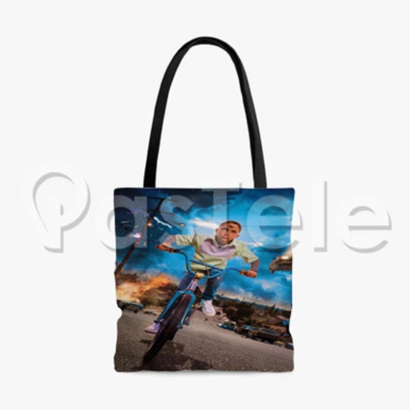 Yo Perreo Sola Bad Bunny Custom Personalized Tote Bag Polyester Cotton Bags