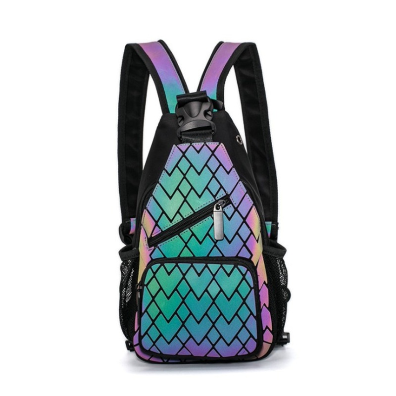 2020 Geometric Luminous Multifunctional Chest Bag for School – Holographic Backpacks and New Travel Bags price