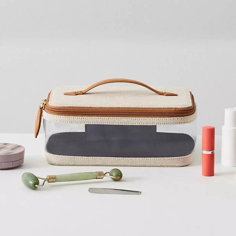 Women PVC TPU Travel Waterproof Canvas Ladies Fashion Wash Cosmetic Bag – Cosmetic Bag and Wash Bag price
