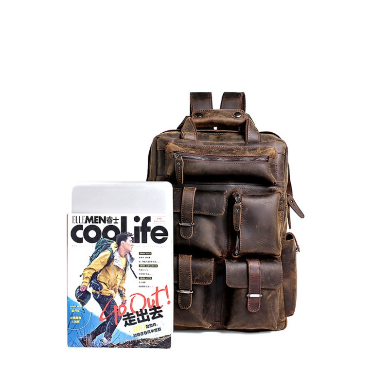 2019 Custom Logo Backpack Genuine Leather Computer Waterproof Duffel Bag – 2019 Backpack and Shool Bag price