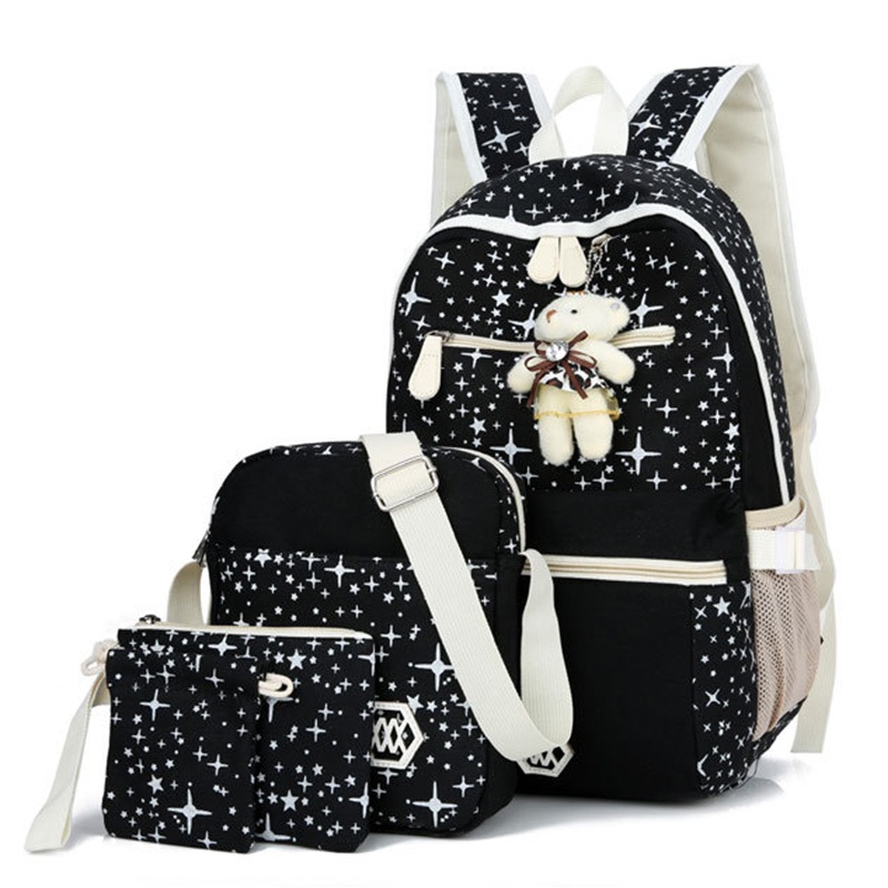 4 in 1 Set Waterproof Travel Computer Bag Bagpack Leisure School Book Pack Business Travel Rucksack Laptop Computer Compartment Backpack – School Bags and School Backpack price