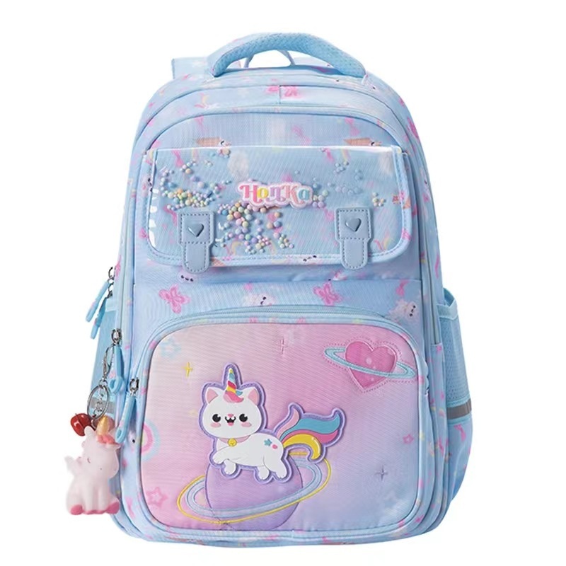 Elementary School Cartoon Girl Backpack Spine Protection Backpack with Multiple Compartments Large Capacity – School Backpack and Lightweight Backpack price