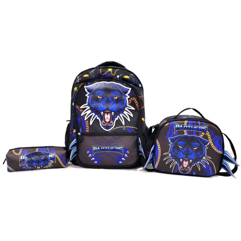 High Quality Leather Animal School Bag Custom Printing 3D Panther Cartoon School Bag for Boys – School Bag and Backpack price