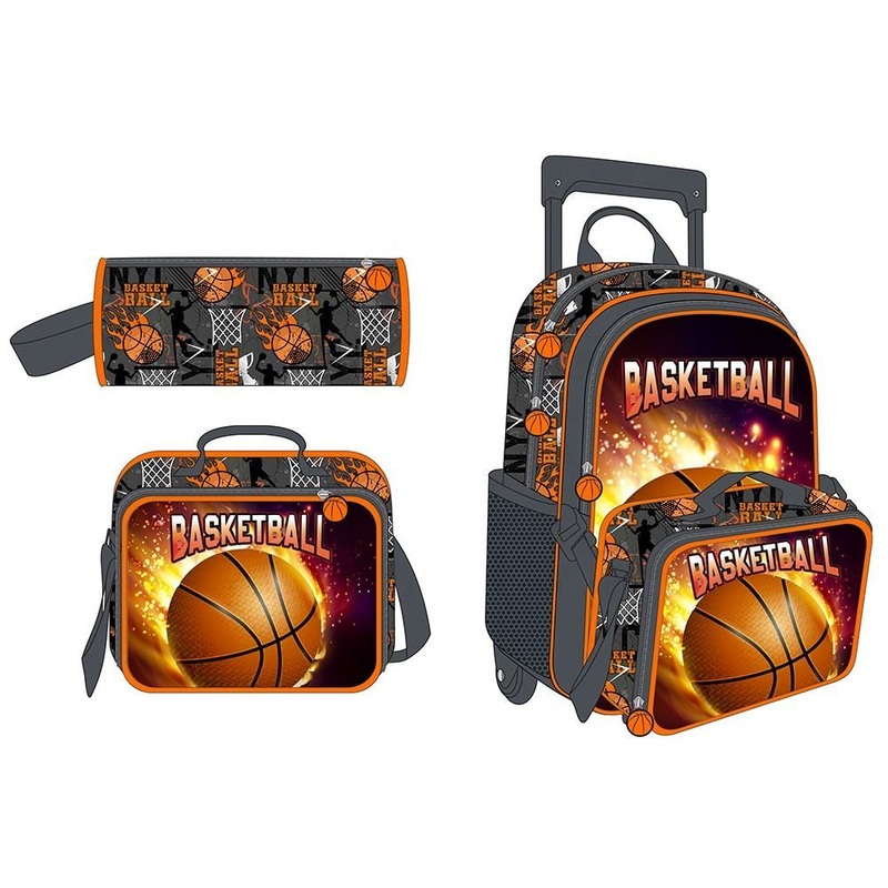 Manufacturer Kids Rolling Backpack Waterproof Boy Children School Trolley Bag Set – School Bag and Backpack price