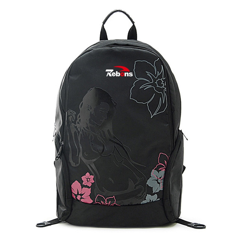 Promotional Fashion Canvas Backpacks Mens Travel Backpack Bag Hiking Outdoor Backpack with Flower Embroidery – School Backpack and Laptop Backpack price