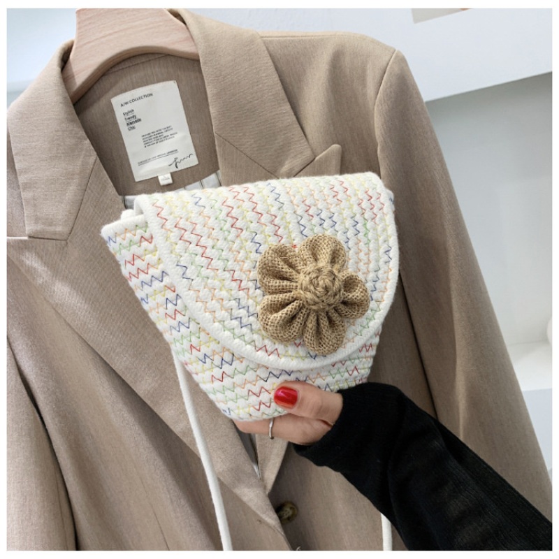 Woven Square Bag Sweet One-Shoulder Bag Crossbody Bag – Straw Bag and Braided Bag price