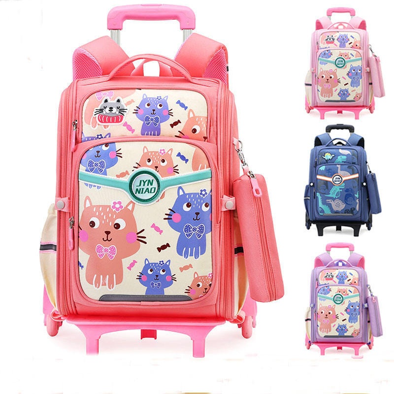 School Students Trolley Schoolbags Lightweight Towable and Detachable Two-Purpose Trolley Schoolbag – School Bag and Backpack price