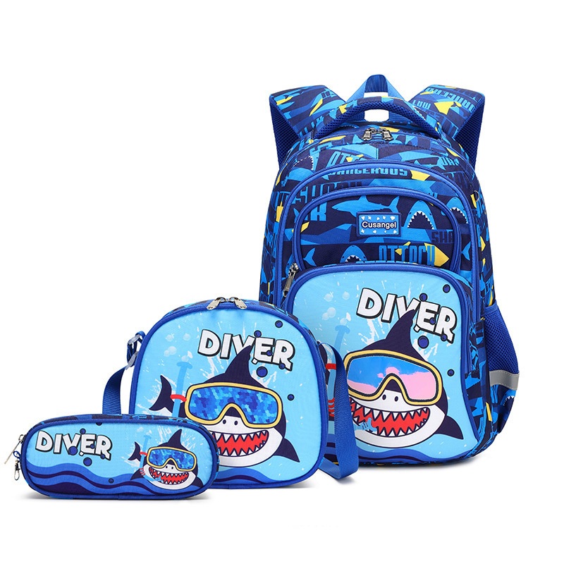 Waterproof Nylon School Backpack Set 3PCS with Lunch Bag and Pencil Box – Custom Bag and Leisure Bag price