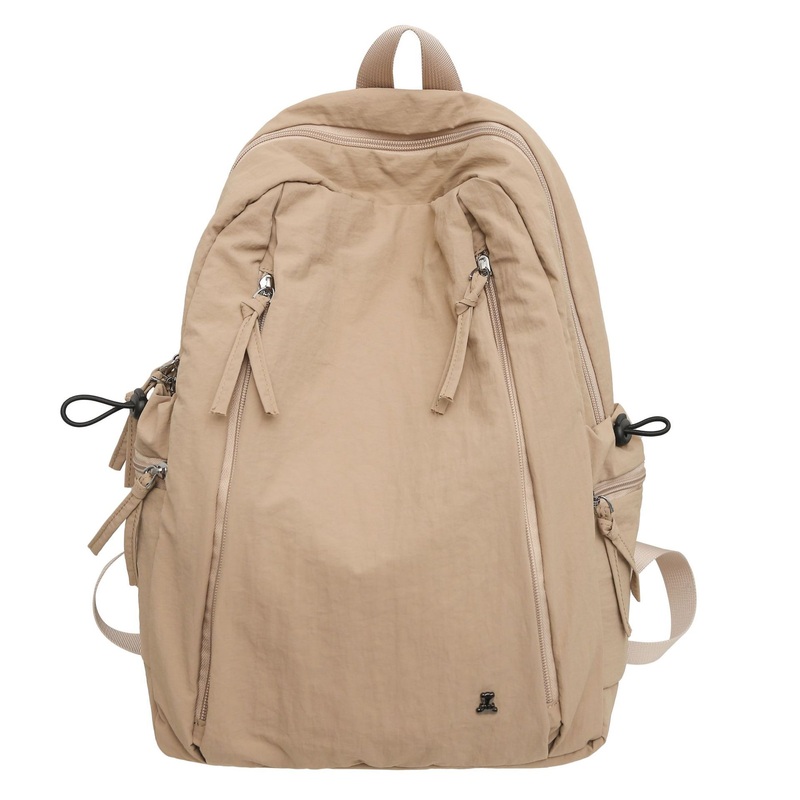Wholesale Trendy Japanese – Korean Style Student Schoolbag, Simple Solid Color, Large – Capacity for Couple Trips – Multifunctional Travel Backpack and USB Charging Backpack price