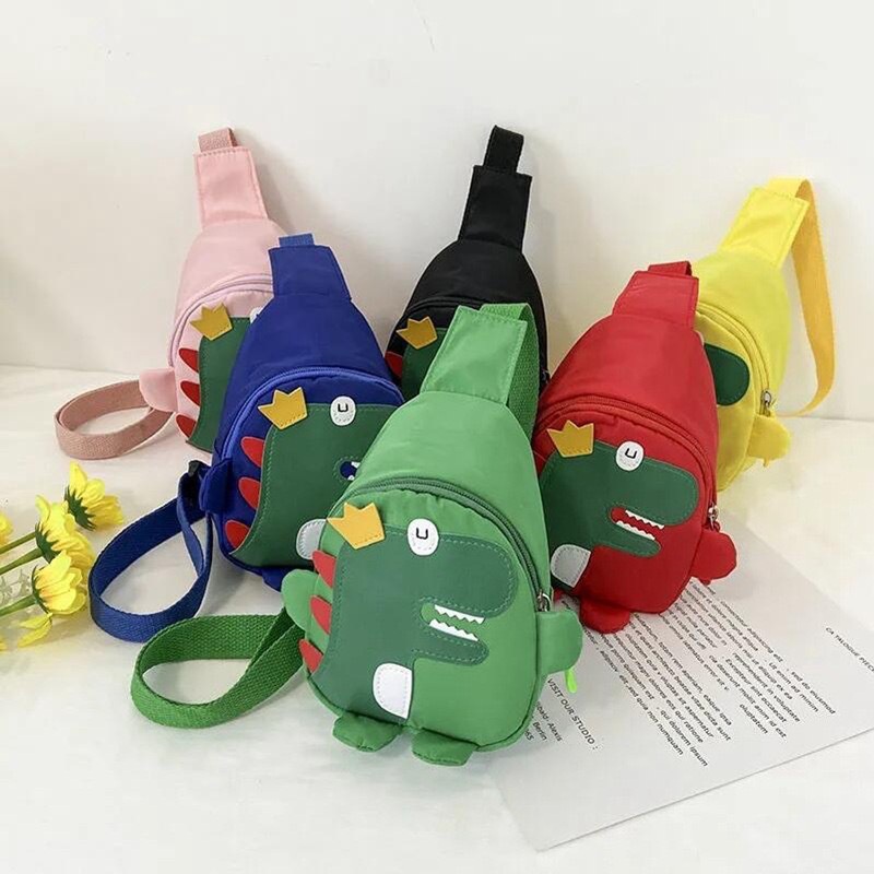 Fashionable Childrens Cross Bag Fashionable Childrens Mini Waist Bag Cute Funny Cartoon Dinosaur Pattern Childrens Chest Bag – Sport Pocket Bag and Sport Backpack price