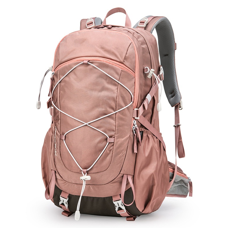 Foldable Travelling Hiking Backpack 40L with Rain Cover Pink Backpacks for Women – Custom Logo Backpack and 40L Backpack price