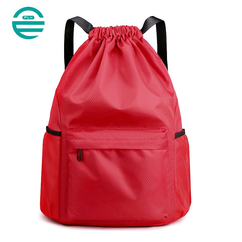Fuliya Custom Logo Casual String Knapsack Waterproof Sports Gym Drawstring Backpack Bag with Pocket for Swimming Beach – Backpack and Drawstring Backpack price