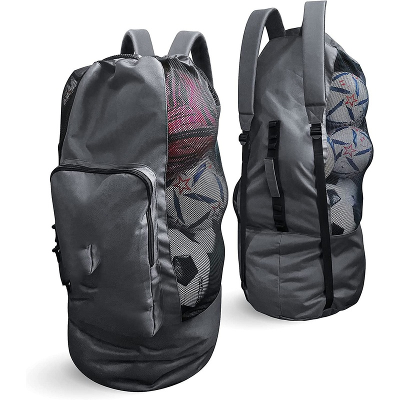 Heavy Duty Mesh Drawstring Backpack Sports Ball Backpack with Shoulder Straps – Sports Ball Bag and Sports Ball Backpack price