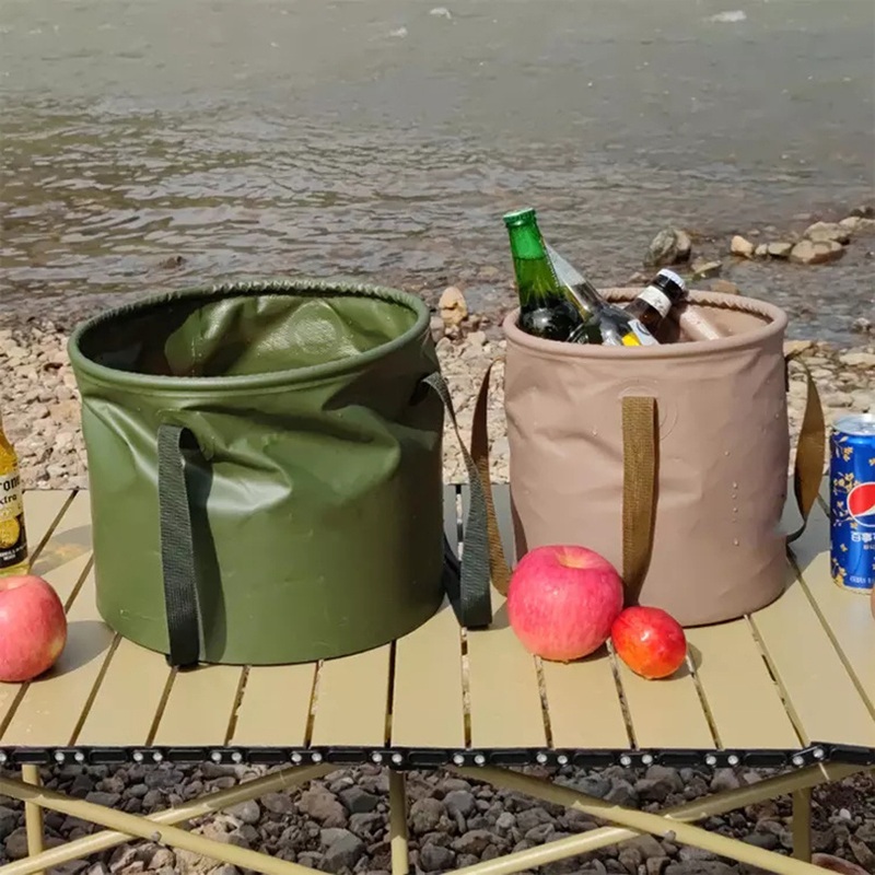 Hot Seller Foldable Portable PVC Folding Bucket Foot Bucket Water Round Bucket Storage Bag Wash Basin for Fishing – Travel Bag and Waterproof Bag price