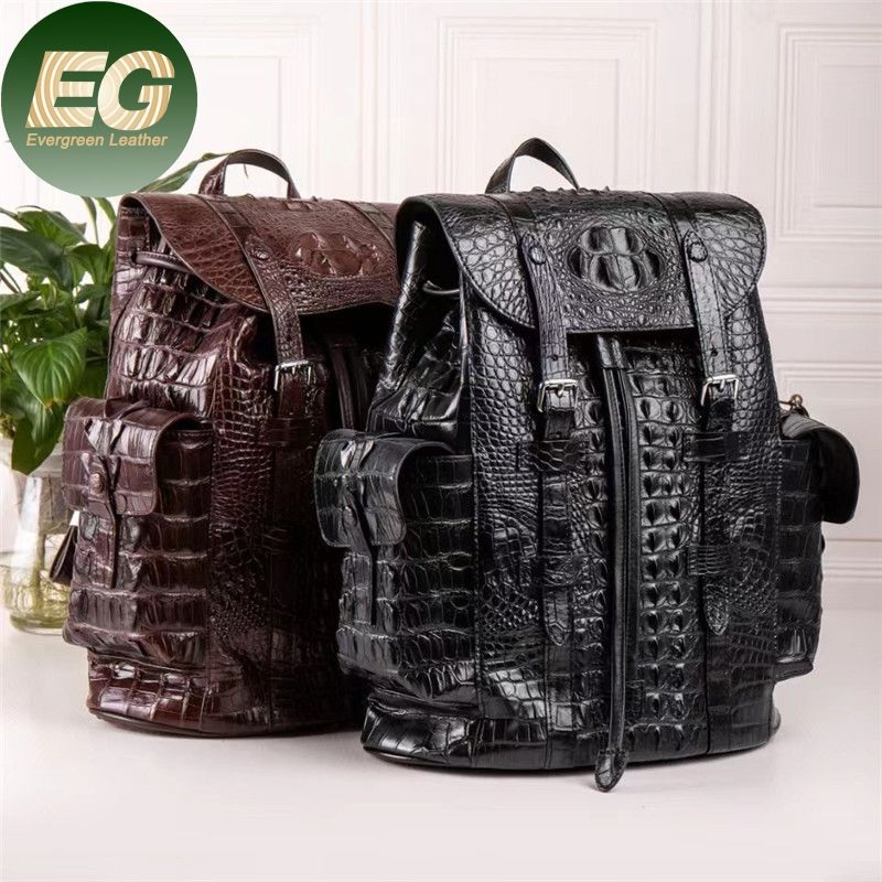 RC54 Men Genuine Leather Backpack Real Large Capacity Outdoor Travel Waterproof for Luxury Hiking Custom Laptop Backpacks – Genuine Leather Backpack and Leather Laptop Backpack price