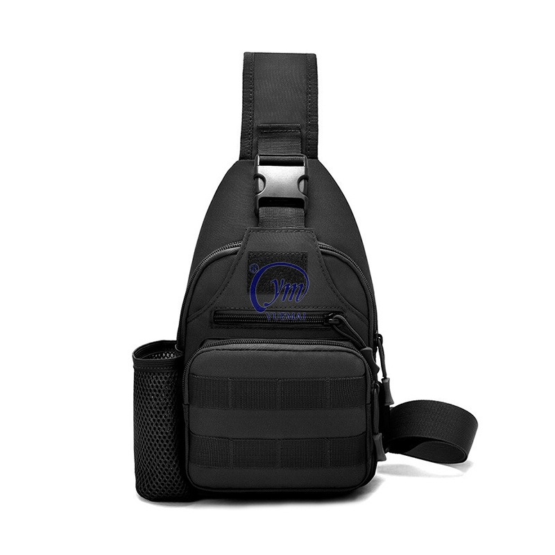 Small Black EDC Tactical Sling Chest Pack Bag Molle Crossbody Shoulder Bag with Water Bottle – Outdoor Bag and Tactical Bag price