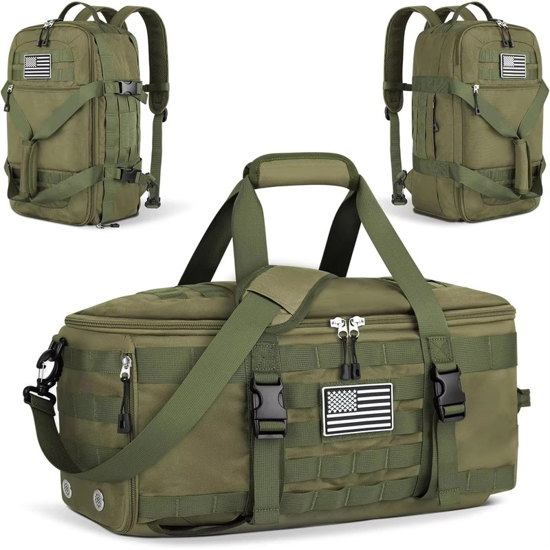 Tactical Duffel Bag Backpack with Shoe Box 3 in 1 Tote Bag Travel Backpack Wet Pocket Sports Bag for Men and Women – Tactical Backpack and Tactical Outdoor Backpack price