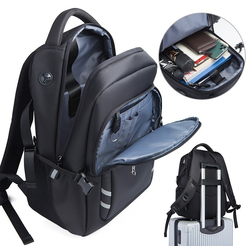 USB Charge Port Mens Backpack Customized Logo Waterproof Leisure Travel Backpack – Shoulder Bag and Custom Bag price