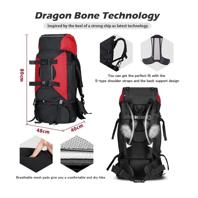 Waterproof Super Big Capacity Double Shoulder Outdoor Sports Leisure Travel Camping Hiking Picnic Climbing Pack Backpack Bag – Amazon and Outdoor price