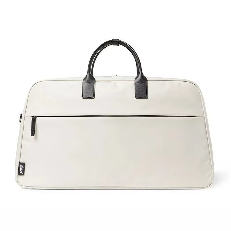 White Nylon and PU Leather Trim Duffel Travel Bag Unisex Business Bag for Travel Gym Sports College Students Backpackers Every Day Carry Zippers Colors – Trim Duffel Travel Bag and Every Day Carry Bag price