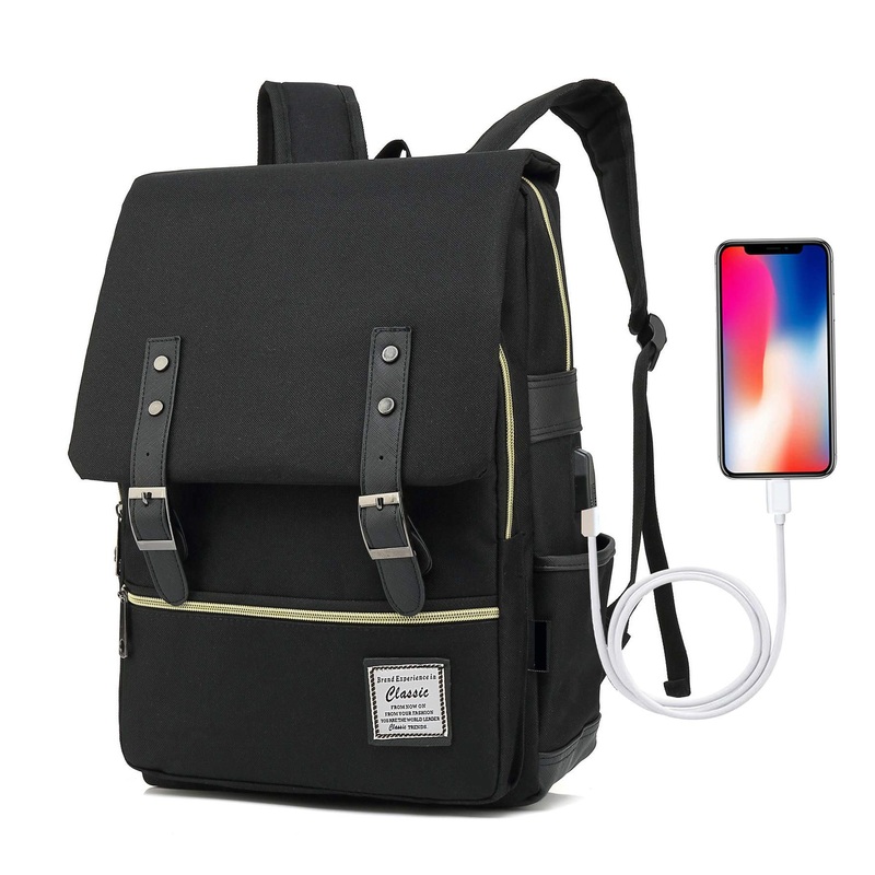 Xianghuii Computer Backpack Personality Outdoor Canvas Large Travel Bag Backpack with USB – Mens Computer Backpacks and Business Laptop Backpack price