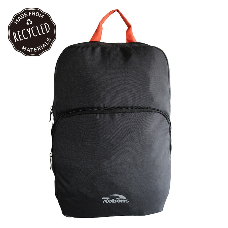 100% RPET Backpack Recycled Pet Plastic Bottles Travel Bag Waterproof Backpack – RPET Nylon Backpack Sport and Black Recycled RPET Roll Top Backpack price